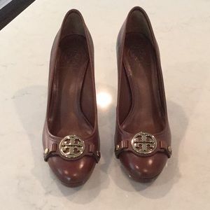 Tory Burch Brown Platform Heels